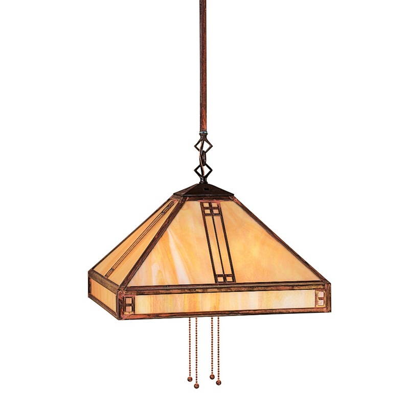 Arroyo PSH-15GW-RC Prairie Four Light Pendant Raw Copper