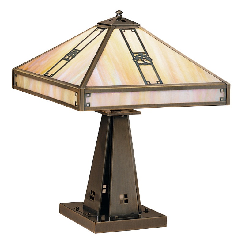 Arroyo PTL-16OGW-AB Pasadena Four Light Lamps Antique Brass