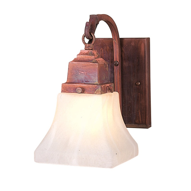 Arroyo RB-1-RC Ruskin One Light Wall Mount Raw Copper