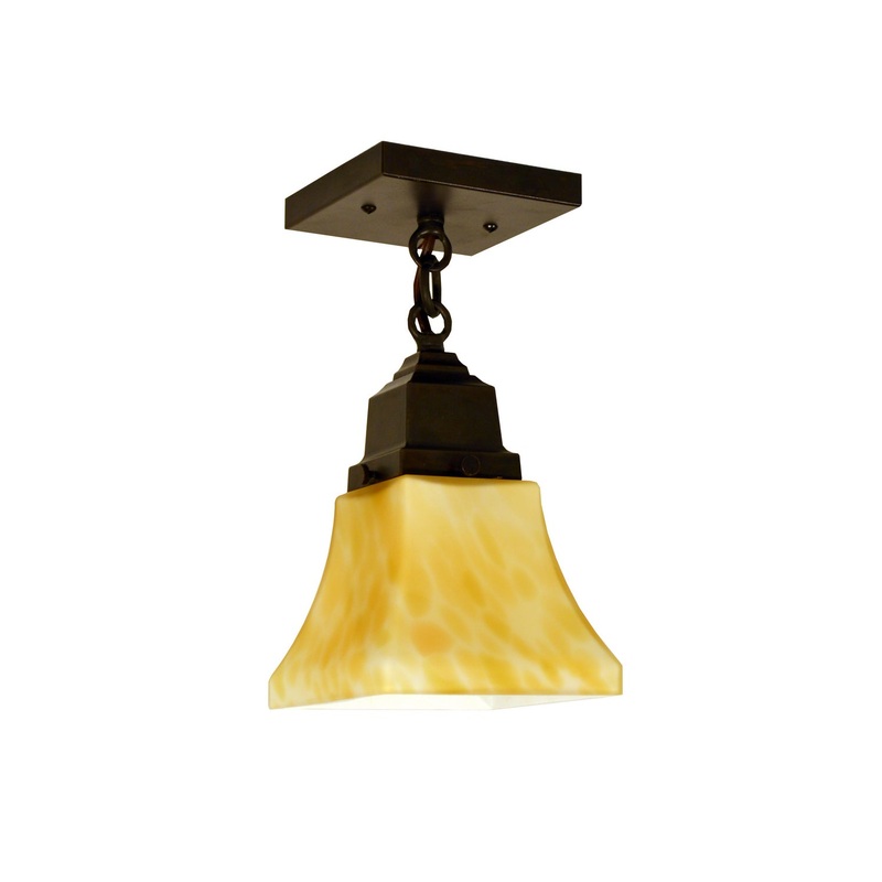 Arroyo RCM-1-BZ Ruskin One Light Ceiling Mount Bronze