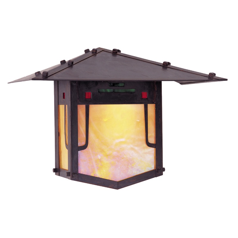 Arroyo PDW-12GRC-BZ Pagoda One Light Wall Mount Bronze