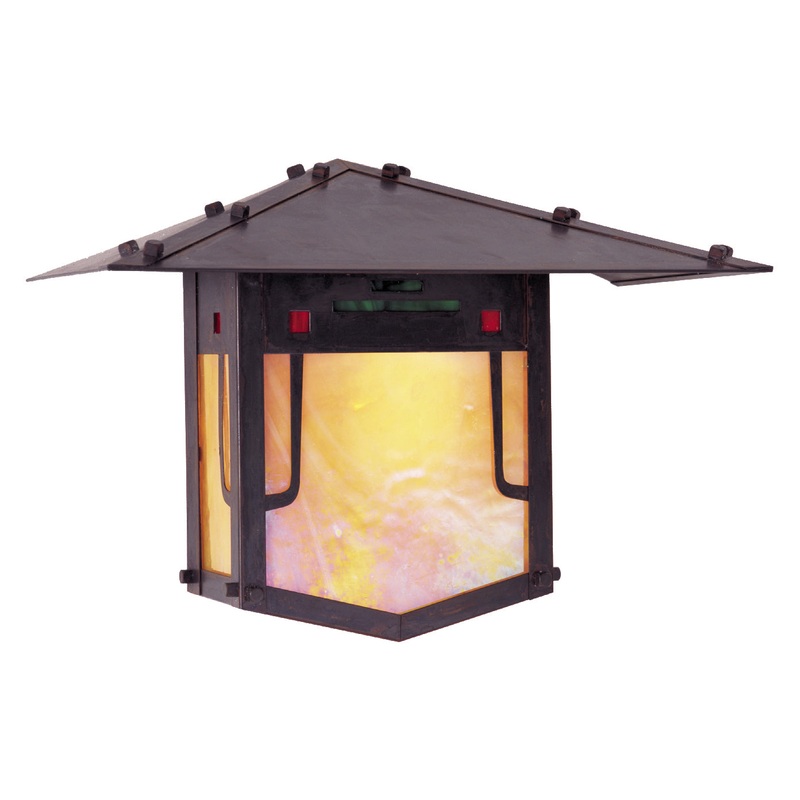 Arroyo PDW-9GRC-BZ Pagoda One Light Wall Mount Bronze