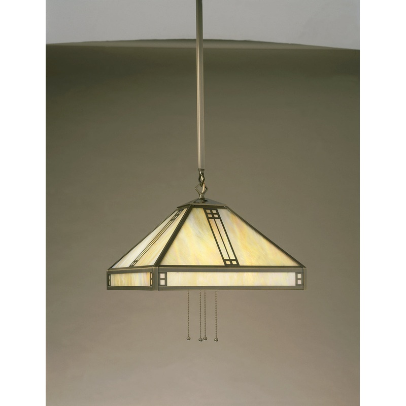 Arroyo PH-15GW-AB Prairie Four Light Pendant Antique Brass