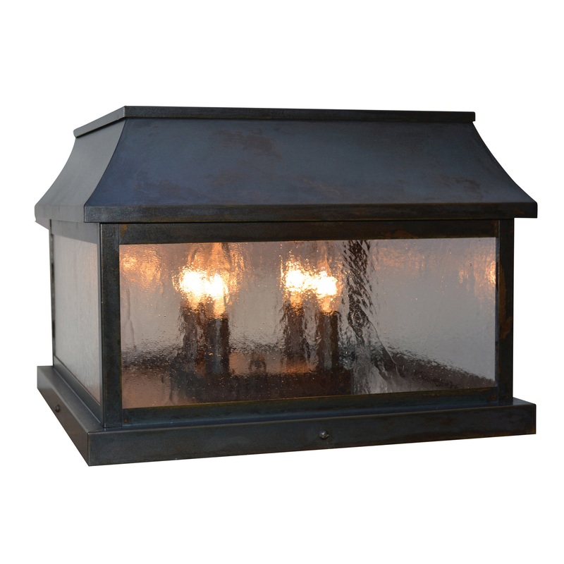 Arroyo PRC-15CS-BZ Providence Four Light Column Mount Bronze