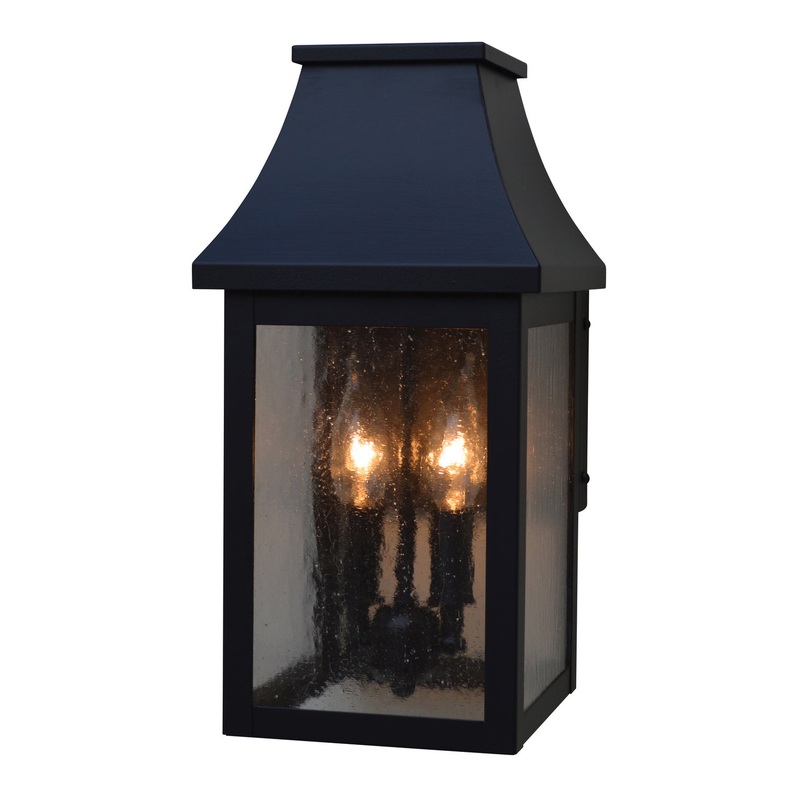 Arroyo PRW-7CS-BK Providence Two Light Wall Mount Satin Black