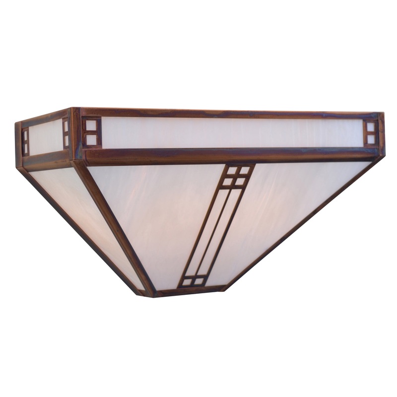 Arroyo PS-15WO-RC Prairie Two Light Wall Sconce Raw Copper